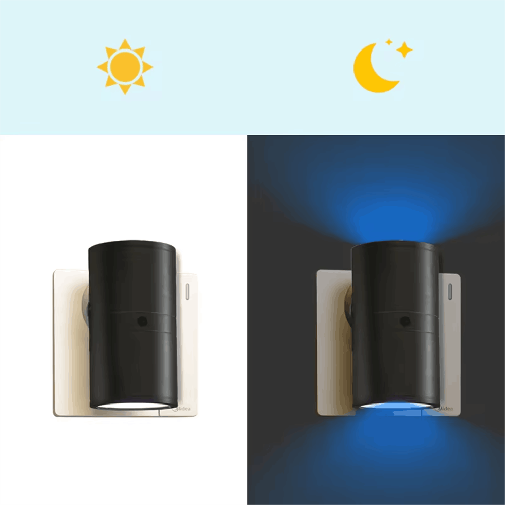 Alova LED Wall Light – Elegant Plug-In Lighting with Auto & Continuous Modes
