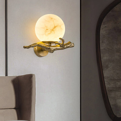 Modern Marble Wall Light – Elegant LED Lighting for a Sophisticated Interior