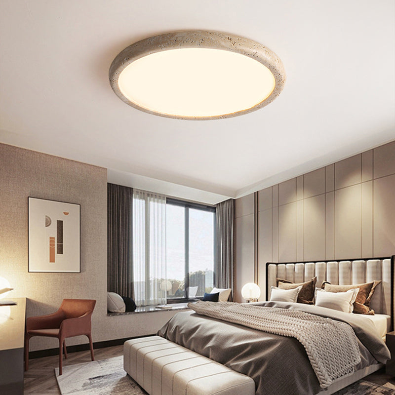 Natural Stone LED Ceiling Light – Organic Elegance for a Warm, Inviting Atmosphere
