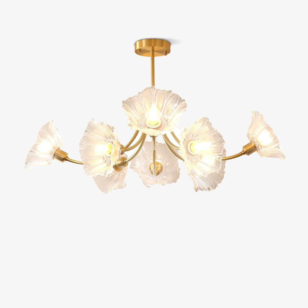 Kalin Flower Glass Chandelier – Elegant Bloom-Inspired Lighting for Luxurious Interiors