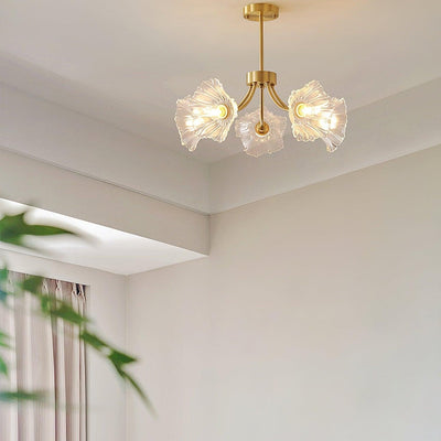Kalin Flower Glass Chandelier – Elegant Bloom-Inspired Lighting for Luxurious Interiors