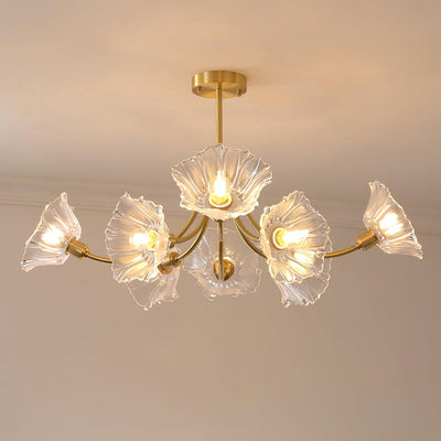 Kalin Flower Glass Chandelier – Elegant Bloom-Inspired Lighting for Luxurious Interiors