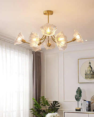 Kalin Flower Glass Chandelier – Elegant Bloom-Inspired Lighting for Luxurious Interiors