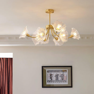 Kalin Flower Glass Chandelier – Elegant Bloom-Inspired Lighting for Luxurious Interiors