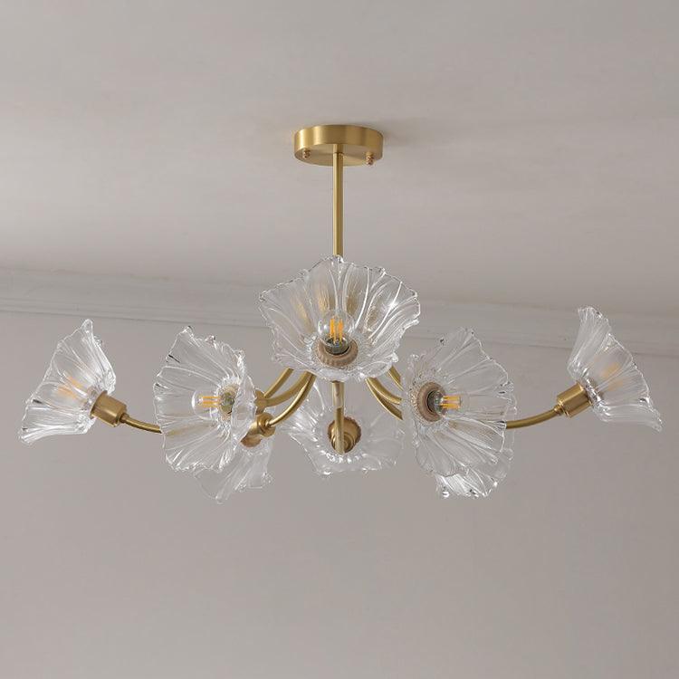Kalin Flower Glass Chandelier – Elegant Bloom-Inspired Lighting for Luxurious Interiors