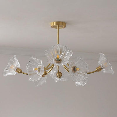 Kalin Flower Glass Chandelier – Elegant Bloom-Inspired Lighting for Luxurious Interiors