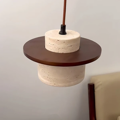 Travertine Pendant Light – Natural Stone Elegance with Modern Charm