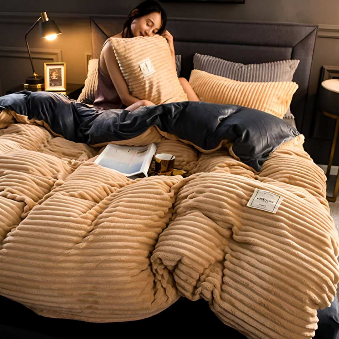 Luxury Flannel Bedding Set – Ultimate Warmth & Softness for Winter Nights
