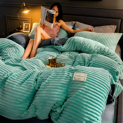 Luxury Flannel Bedding Set – Ultimate Warmth & Softness for Winter Nights