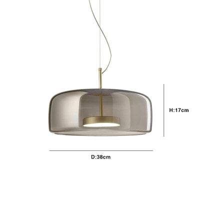 Hotel Glass Pendant Light – Elegant LED Hanging Lamp (110-220V, Glass, 28cm/38cm)