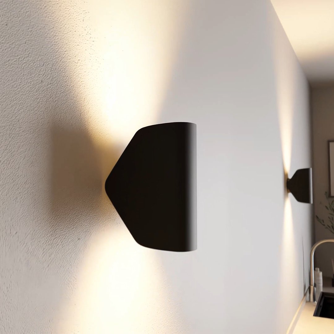 LumosWave – Modern LED Outdoor Wall Light for Warm and Elegant Illumination