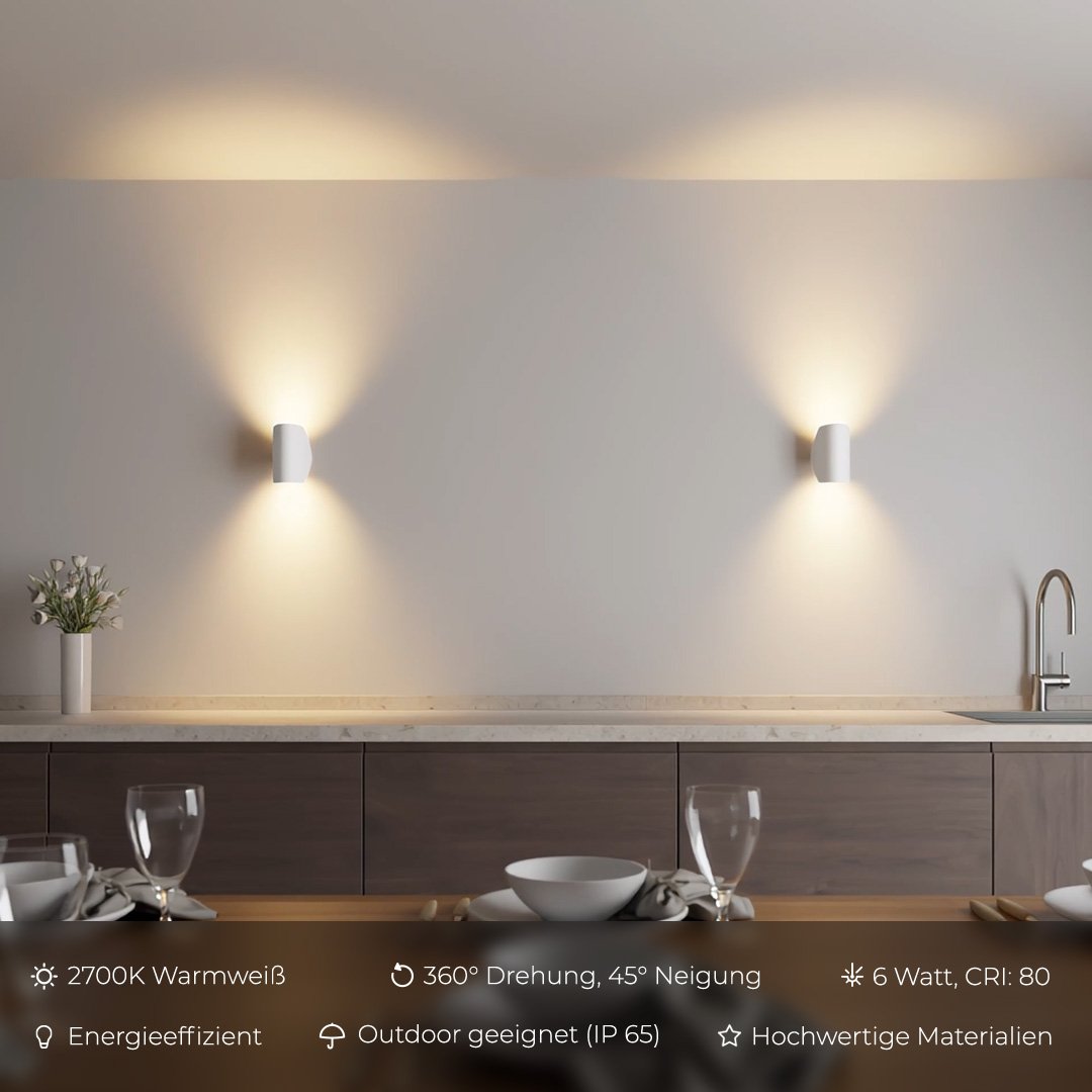 LumosWave – Modern LED Outdoor Wall Light for Warm and Elegant Illumination