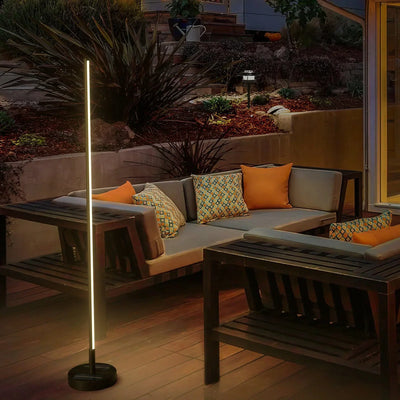 Modern Solar Outdoor Floor Lamp – Elegant Waterproof LED Lighting