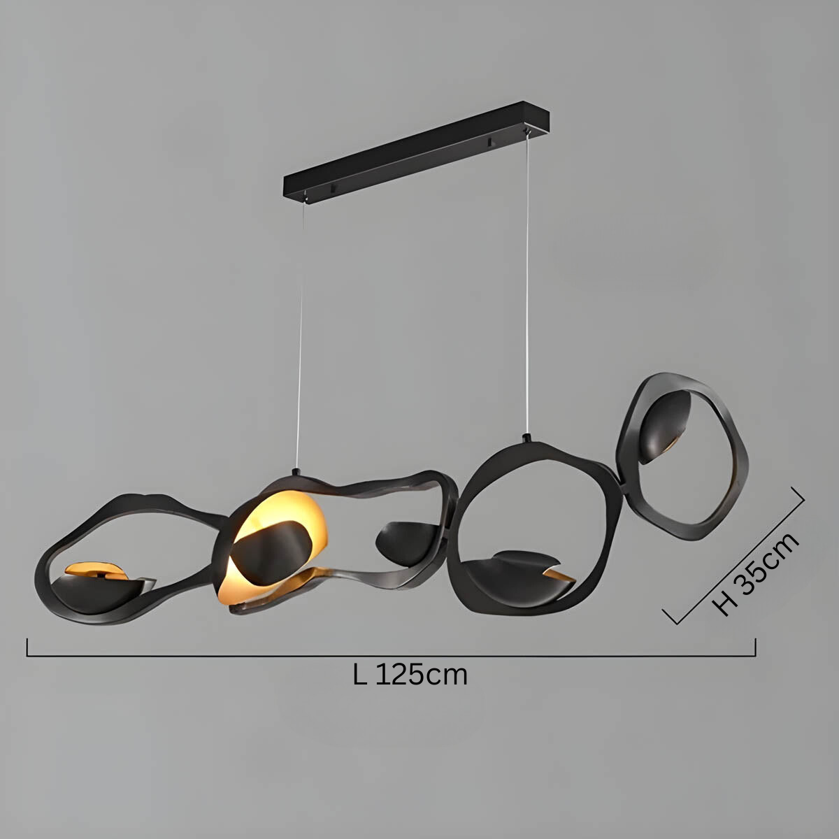 Modern Artistic Pendant Light – Sculptural LED Ceiling Fixture with Dimmable Option
