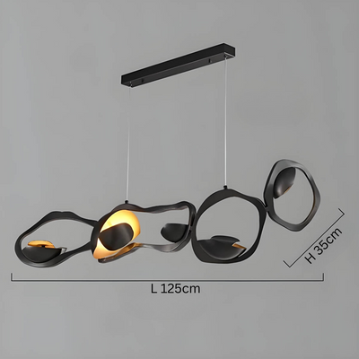 Modern Artistic Pendant Light – Sculptural LED Ceiling Fixture with Dimmable Option