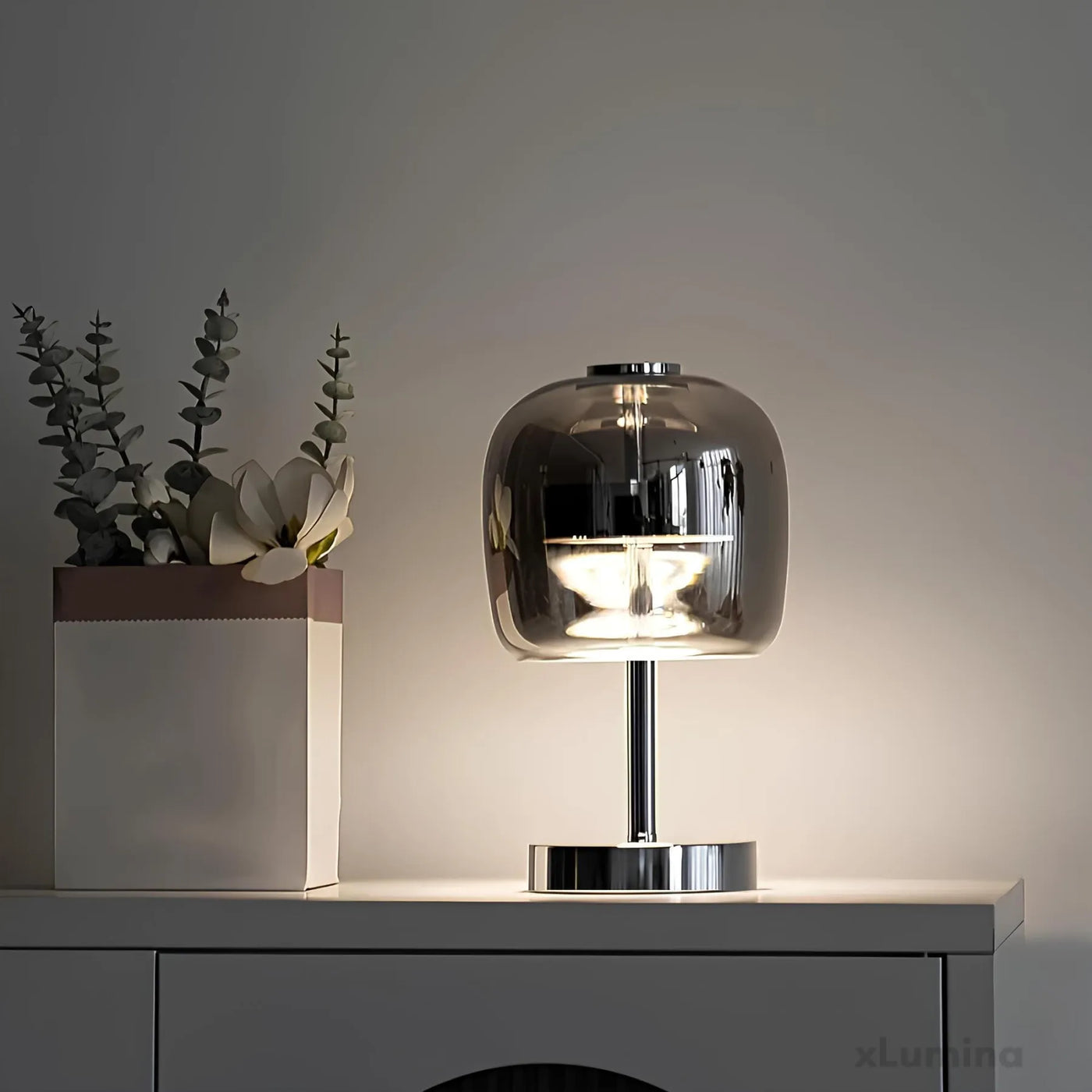 Nordic Glass Table Lamp – Warmth and Elegance for Your Interior