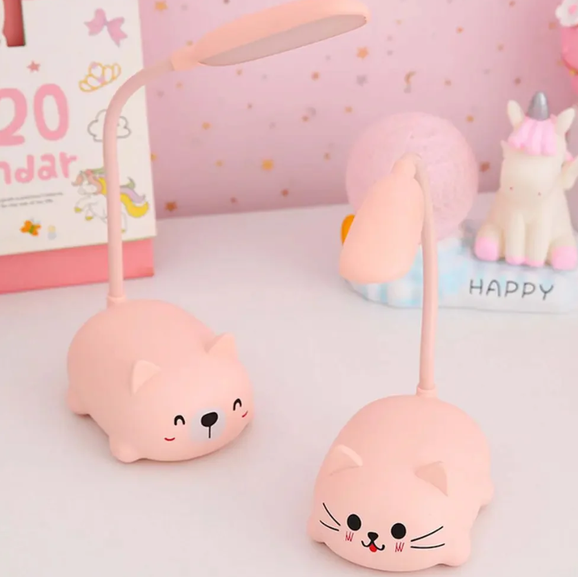 LED Cat-Shaped Desk Lamp – Fun and Safe Lighting for Kids' Room