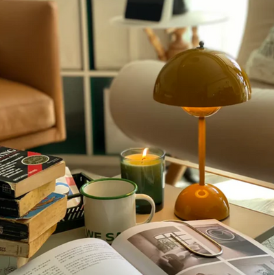 Nordic Mushroom-Shaped LED Bedside Lamp – Unique Design, Multicoloured