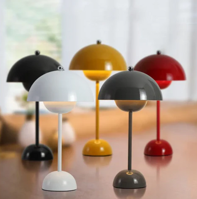 Nordic Mushroom-Shaped LED Bedside Lamp – Unique Design, Multicoloured