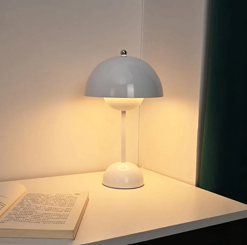 Nordic Mushroom-Shaped LED Bedside Lamp – Unique Design, Multicoloured
