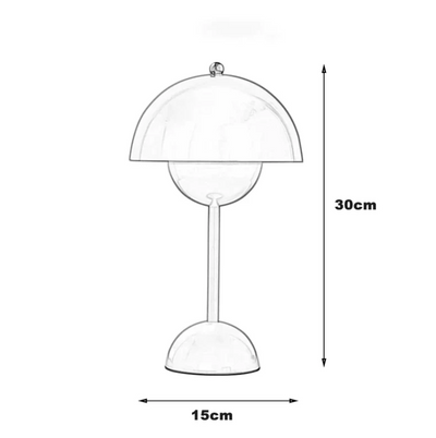 Nordic Mushroom-Shaped LED Bedside Lamp – Unique Design, Multicoloured