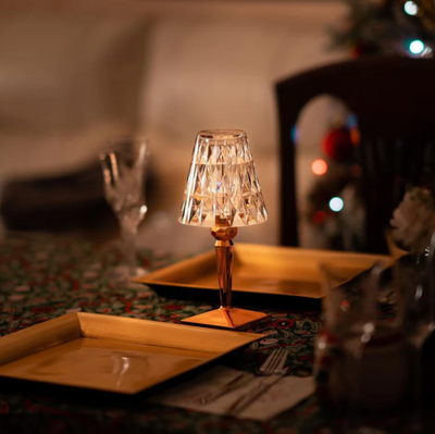 Crystal Table Lamp – Elegant Glow and Wireless Freedom