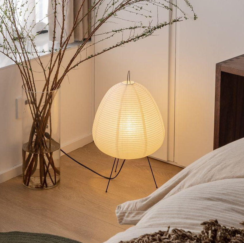 Rice Paper Japanese Style Lamp – Minimalist Elegance and Soothing Light