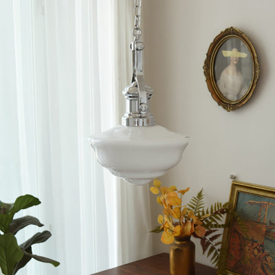 Lavagna Schoolhouse Pendant Light – Classic Glass Shade for Timeless Elegance