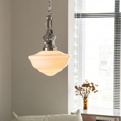 Lavagna Schoolhouse Pendant Light – Classic Glass Shade for Timeless Elegance