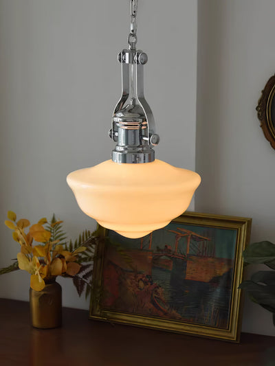 Lavagna Schoolhouse Pendant Light – Classic Glass Shade for Timeless Elegance