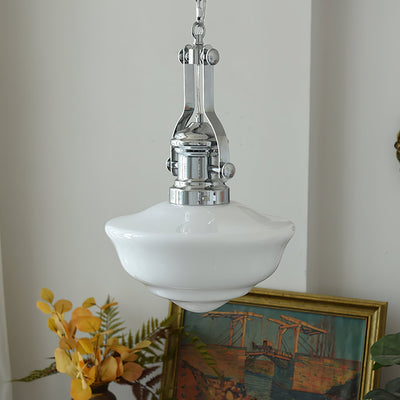 Lavagna Schoolhouse Pendant Light – Classic Glass Shade for Timeless Elegance