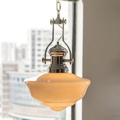 Lavagna Schoolhouse Pendant Light – Classic Glass Shade for Timeless Elegance
