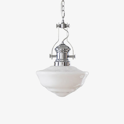 Lavagna Schoolhouse Pendant Light – Classic Glass Shade for Timeless Elegance