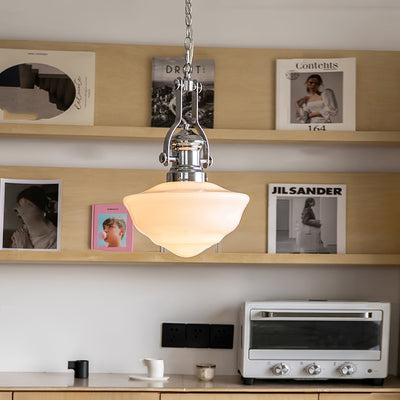 Lavagna Schoolhouse Pendant Light – Classic Glass Shade for Timeless Elegance