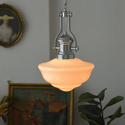Lavagna Schoolhouse Pendant Light – Classic Glass Shade for Timeless Elegance