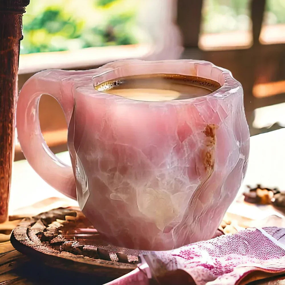 MugGem Artisan Stone Mug – Elegance in Every Sip