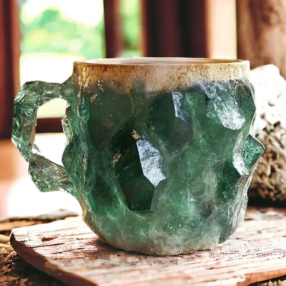 MugGem Artisan Stone Mug – Elegance in Every Sip