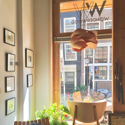 Link Wooden Pendant Light – Handcrafted Elegance for a Warm Ambience