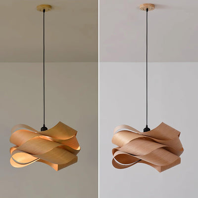 Link Wooden Pendant Light – Handcrafted Elegance for a Warm Ambience
