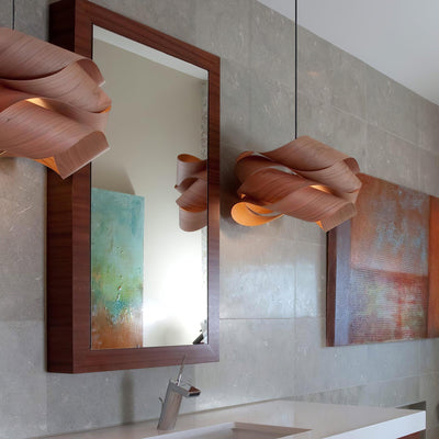 Link Wooden Pendant Light – Handcrafted Elegance for a Warm Ambience
