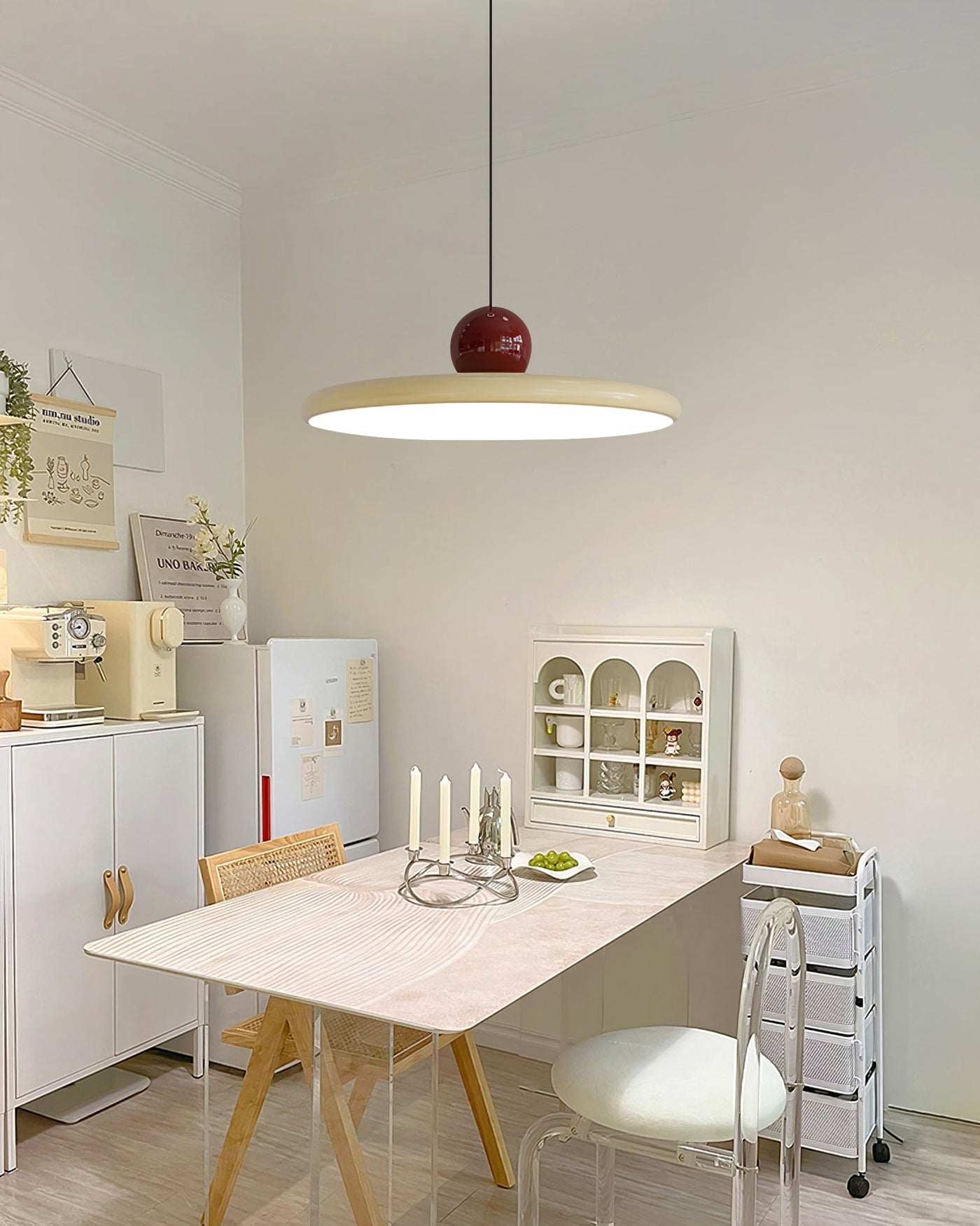 Modern Hanging Lantern – Sleek LED Pendant Light for Elegant Interiors