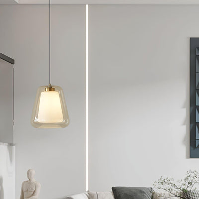Lucinda Glass Pendant Light – Elegant Contemporary Ceiling Lamp
