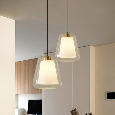 Lucinda Glass Pendant Light – Elegant Contemporary Ceiling Lamp