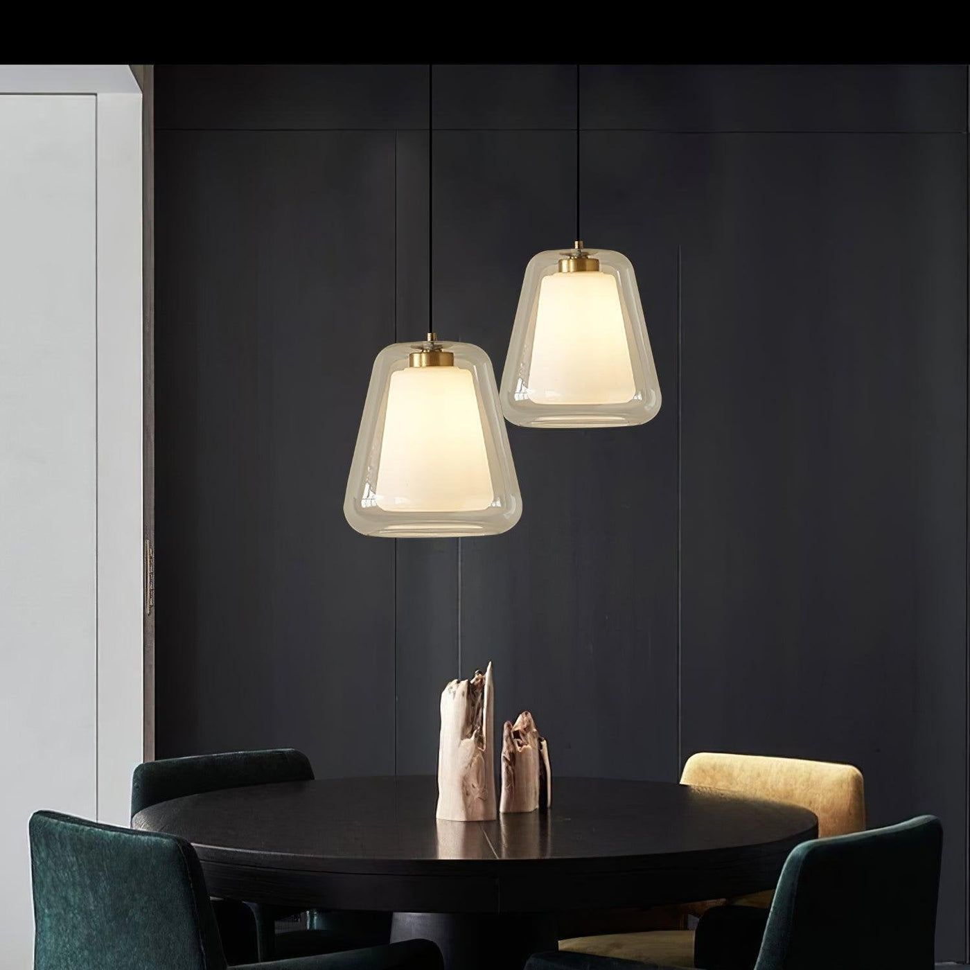 Lucinda Glass Pendant Light – Elegant Contemporary Ceiling Lamp