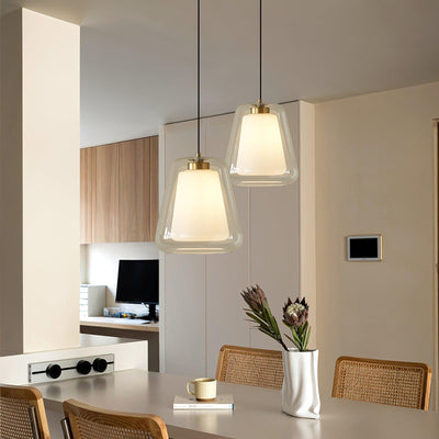 Lucinda Glass Pendant Light – Elegant Contemporary Ceiling Lamp