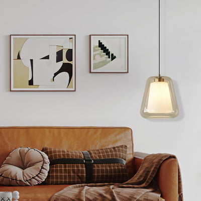 Lucinda Glass Pendant Light – Elegant Contemporary Ceiling Lamp