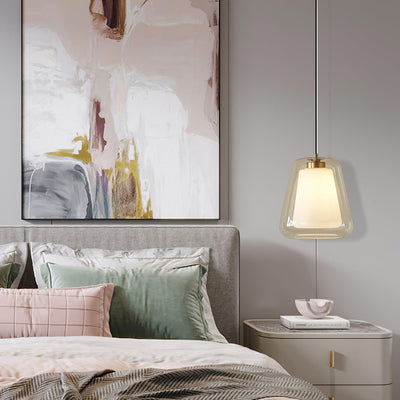 Lucinda Glass Pendant Light – Elegant Contemporary Ceiling Lamp