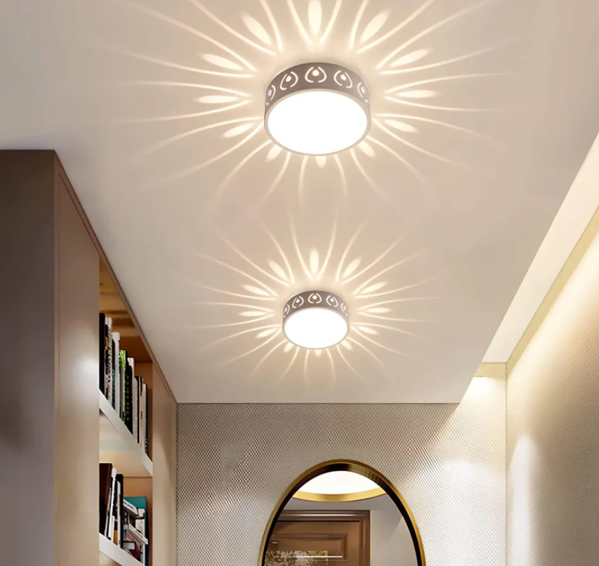 LumiEntrée LED Ceiling Light | Elegant Crystal and Acrylic Lighting for Hallways & Entrances