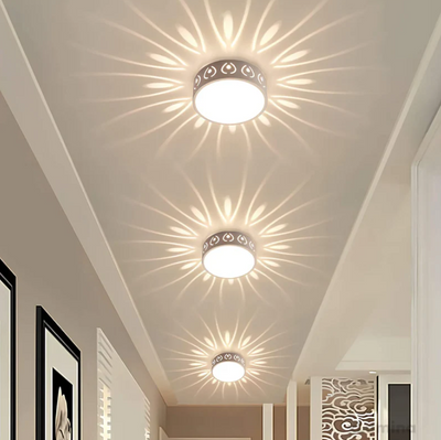 LumiEntrée LED Ceiling Light | Elegant Crystal and Acrylic Lighting for Hallways & Entrances