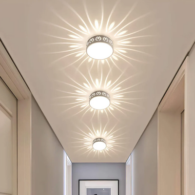 LumiEntrée LED Ceiling Light | Elegant Crystal and Acrylic Lighting for Hallways & Entrances
